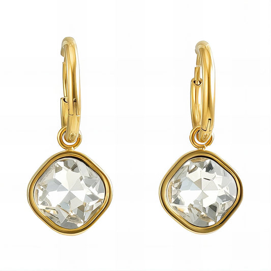18K Gold Plated Stainless Steel Peal Earrings